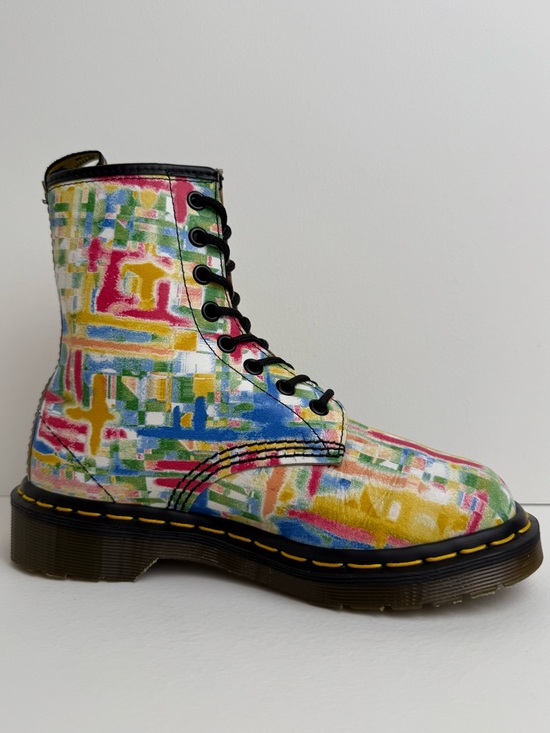 Vintage Dr. Martens England Rainbow Quaser 1460 White Leather MIE Boots UK 3 - Picture 7 of 16